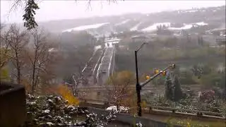 Snow - Snowfall  下雪了  - September  - Edmonton