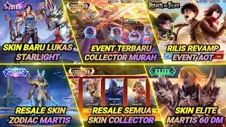 SEMUA SKIN COLLECTOR RESALE !! DISKON SKIN COLLECTOR, LUKAS SKIN BARU, AOT REVAMP RILIS, ZODIAC DLL
