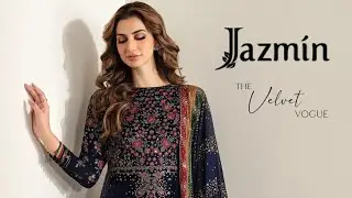 The Velvet Vogue '23 | Jazmin Embroidered Pure Velvet Formal Collection 2023 | Unstitched