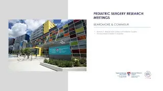 Pediatric Surgery Research Meeting Nov 2 2021