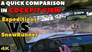First Person Comparison - Expeditions: A MudRunner Game vs SnowRunner | PS5 4K