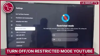 LG Smart TV How to Turn OffOn Restricted Mode on YouTube