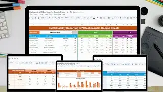 Sustainability Reporting KPI Dashboard in Google Sheets