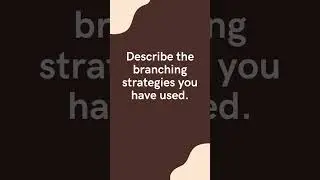 Git Branching Types | DevOps Interview Questions #ytshorts