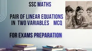  Pair of linear equations in two variables SSC maths MCQ