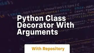 python class decorator with arguments
