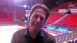 Jacques Stas avant le premier match contre l'Elan Chalon