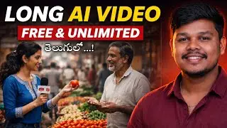 FREE & UNLIMITED AI LONG VIDEOS 😱 | 1 Hour AI Videos Without Payment (Telugu)