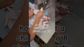 cut a chicken into 8 pieces, perfectly #chicken #chickencutting #cuttingchicken #cuttingskills