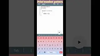 Print number pattern programming in c language #shorts #programmer