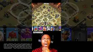 Clan war League IMPOSSIBLE attack  😱🔥 II Clash of clans II #shorts #clashofclans #coc