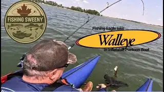 Chasing Walleye in Southern Alberta | Inflatable Pontoon Boat Fishing Adventure 🎣☀️