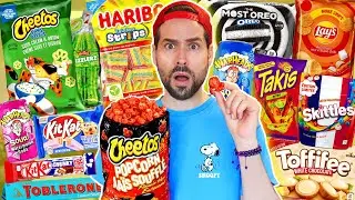 I'M TESTING CANDY I'VE NEVER EATEN (My teeth hurt...) ft. @Carliscooking
