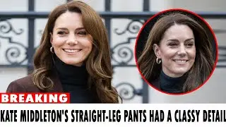 Kate Middleton's Straight-Leg Pants Had a Classy Detail That Instantly Dresses Up an Outfit
