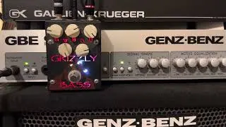 Creation Audio Labs Grizzly bass pedal with GENZ BENZ amplifier and Music-man Sterling Bass sounds