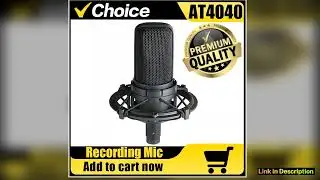Hot Sale AT4040 Professional Large Diaphragm Condenser Microphone for Studio Recording Podcasting