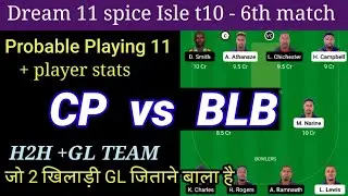 cp vs blb dream 11 prediction || cp vs blb || all player stats and full information || best gl team|