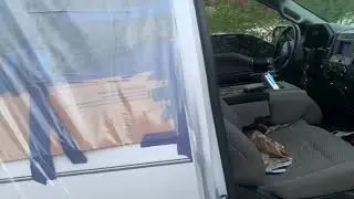 Broken window CHEAP temporary fix (very little wind noise)