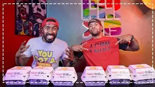chicken nuggets challenge !! تحدي التشكن نقت ضد إكزيت