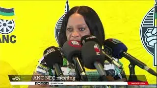 ANC NEC meeting | Mokonyane, Lamola brief media on ICJ ruling