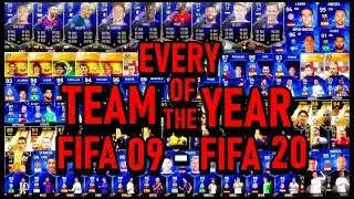EVERY TEAM OF THE YEAR from FIFA 09 to FIFA 20 (TOTY)