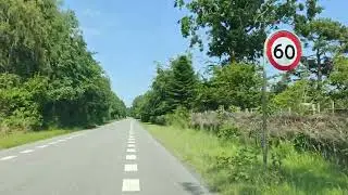 Driving in my car from Marielyst to Idestrup in Denmark. 4K. 2160p. 02/07-2025