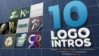 10 Cinematic Logo Ident Pack - After Effects Template