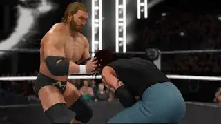OCW 2k25 106 Austin Alpha sets up Falcon in the middle of the ring for his Pedigree finisher!