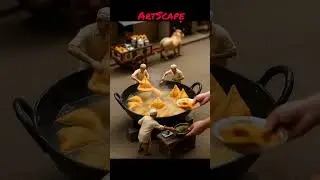 😱 small samosa 🥰 #artscape #song #song #shortvideo #kids #cartoon #video