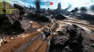 Star Wars BattleFront Beta Gameplay FPS 16 Players i5 3470 + GTX 970 OC