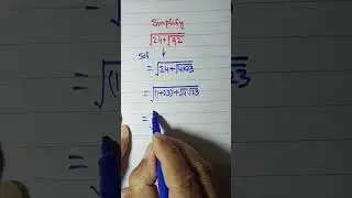 A very  nice  square root simplification problem|| #maths #algebra #mathshorts