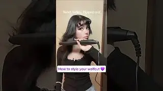 How to style your wolf cut✨💘 ~ Wolf cut tutorial #wolfcut #howtostyle