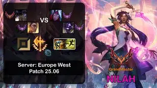 Nilah ADC + Rell vs Varus + Alistar - EUW GrandMaster - Patch 25.06