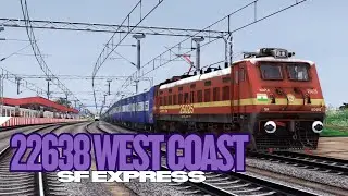 22638 West Coast SF Express  With WAP4 PART 1 || MSTS 4K