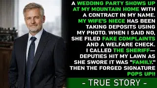 Wedding party shows up at my mountain home with a contract in my name. My wife&rsquo;s niece has been...