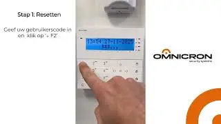 Comelit - Vedo - Brandmelding resetten