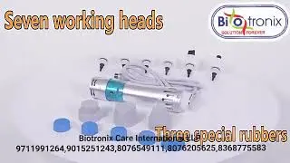 Portable Shockwave Therapy, For Hospital with 7 Working Heads 12 Treatment Area Biotronix Solution
