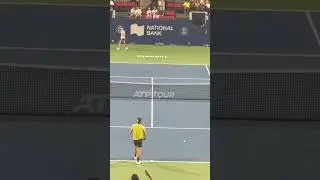 #benshelton vs #taylorfritz #nbo25 #toronto Ben&rsquo;s match point👏🏻 Taylor broke his racquet😤 #tennis