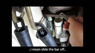 Replacing Garage Side Extension Spring on an Old One Piece Garage Door