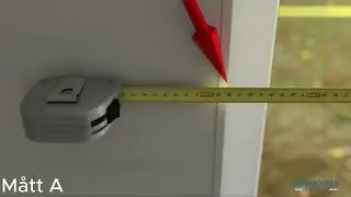 M&aring;ttagning frih&auml;ngande rullgardin - nisch