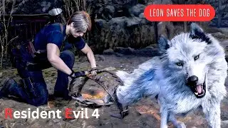 Leon love Dogs in Resident Evil 4 Remake | BlueBatman Gamer