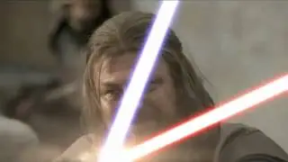 Jaime Lannister vs. Eddard Stark Lightsaber Duel +John Williams Score