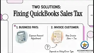 Fixing QuickBooks Sales Tax