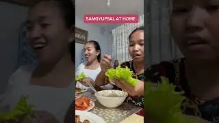 #shorts Samgyupsal at home #mukbang #foodie #eating #viral #samgyupsal