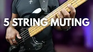 5-String Bass Muting Lesson  Master Clean Grooves & Control the Low B