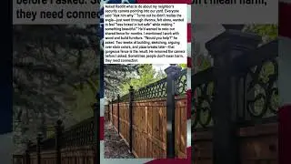 Neighbor Dispute Becomes Beautiful Collaboration