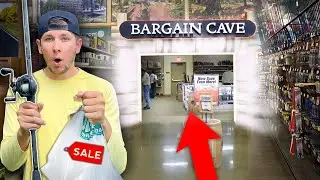 Cabela's BARGAIN CAVE Fishing Challenge!! (DEALS)