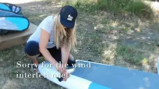 Assembling outriggers and housing on the Trident Paddle Board