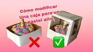 Caja para pastel alto