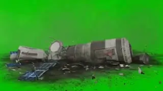 Satellite crash on earth green screen effect | green screen videos